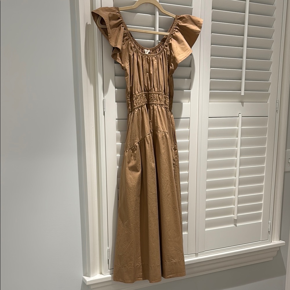 Marea Tan Cotton Maxi Dress